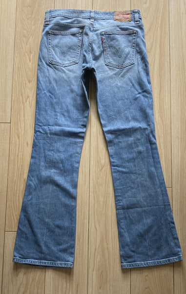 LEVIS 518 Jeans Womens W 30 L 30 Bootcut Fit Blue Denim Red Tab - 196
