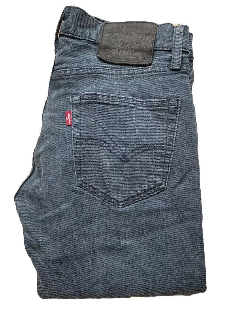 Womens Levis Jeans 511 W 29 L 32 Blue Denim Red Tab C14