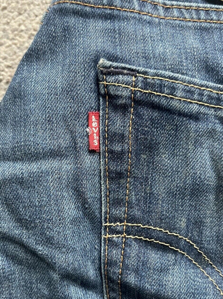 LEVIS 751 JEANS Mens W 32 L 32 vintage blue denim red tab regular fit A100