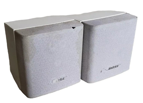 BOSE Acoustimass Cube Speakers x 2  White - Tested Fully Working