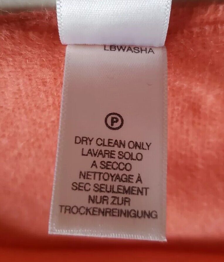 PAUL SMITH Scarf Zebra Salmon Pink Pure Lambswool Made in UK