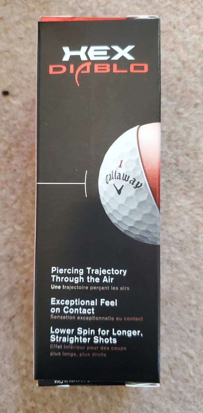 CALLAWAY Hex Diablo Pro Golf Balls New Box Of 12 Wicked Distance RRP £185