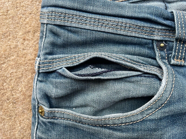 Womens Levis Jeans 511 W 29 L 32 Blue Denim Red Tab C12