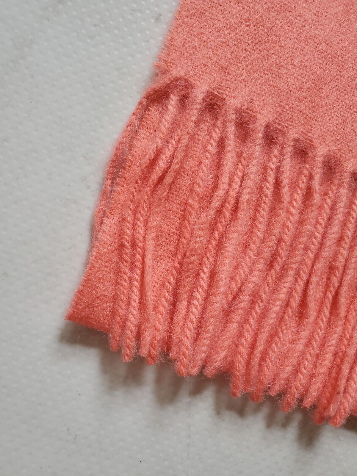 PAUL SMITH Scarf Zebra Salmon Pink Pure Lambswool Made in UK
