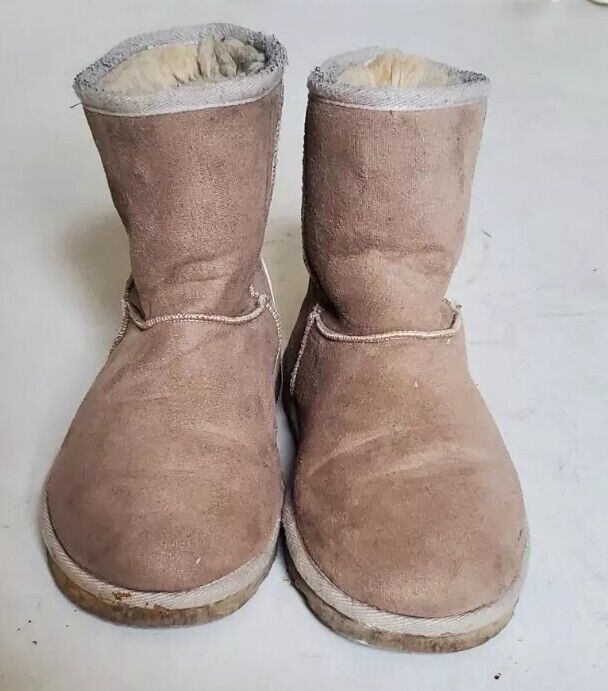 UGG Boots Classic Short Wheat Suede Shearling Lined Uk 3.5 Eu 36.5 Vintage Y2K