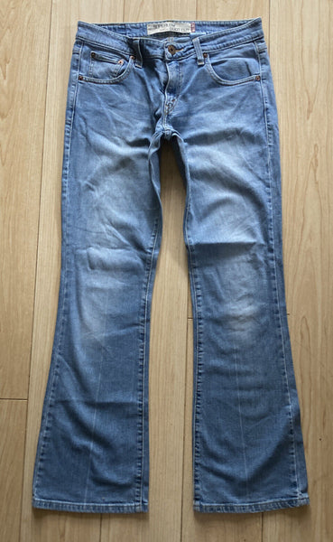 LEVIS 518 Jeans Womens W 30 L 30 Bootcut Fit Blue Denim Red Tab - 196