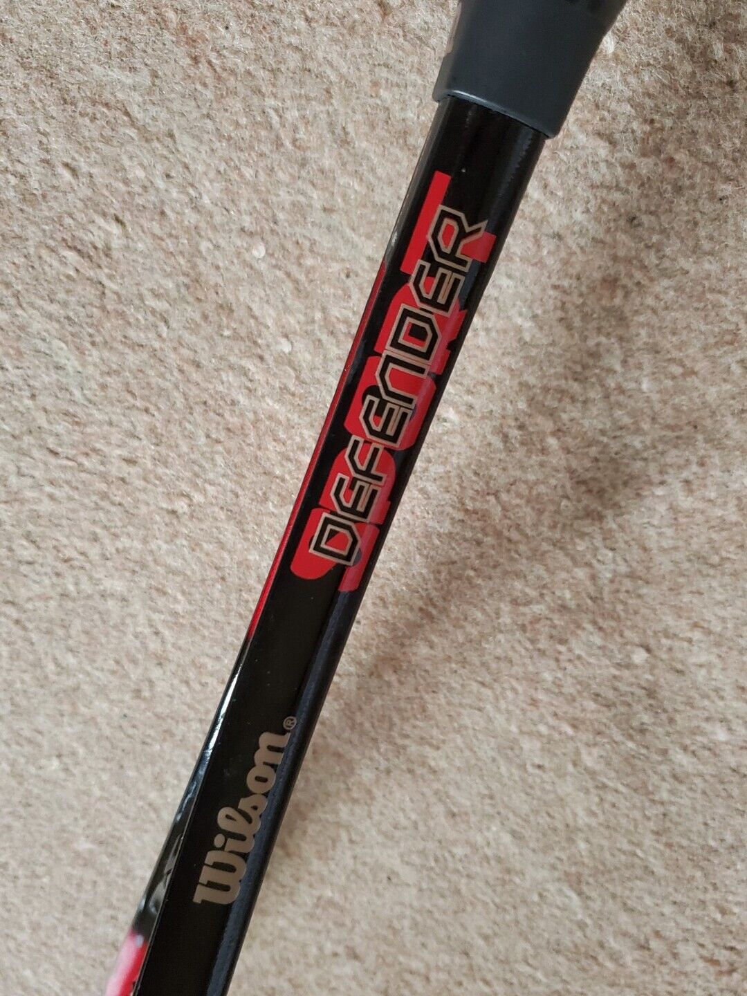 WILSON DEFENDER Squash Racket Anti-Vibe Aerodynamic Red Black With Cover