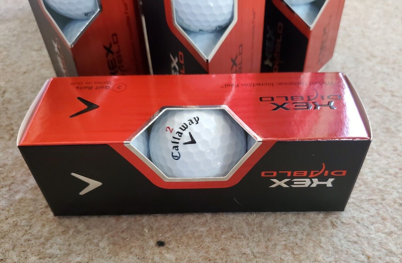 CALLAWAY Hex Diablo Pro Golf Balls New Box Of 12 Wicked Distance RRP £185
