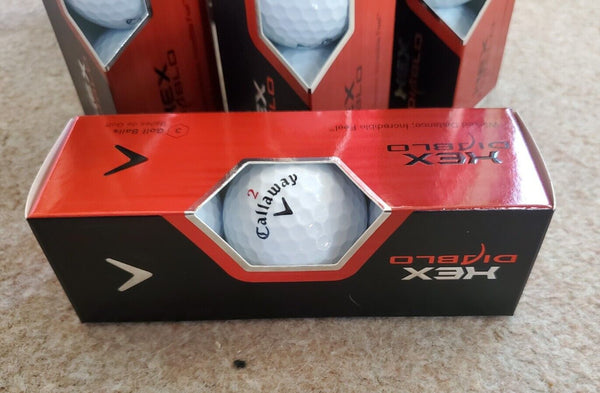 CALLAWAY Hex Diablo Pro Golf Balls New Box Of 12 Wicked Distance RRP £185