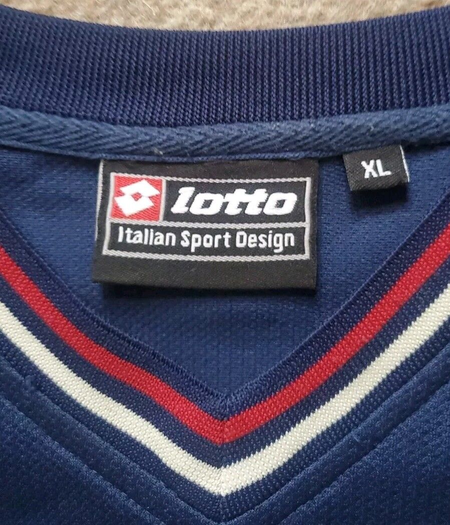 LOTTO Montebelluna Jesey Shirt Mens XL Navy Blue Vintage 1990's - Mint Condition