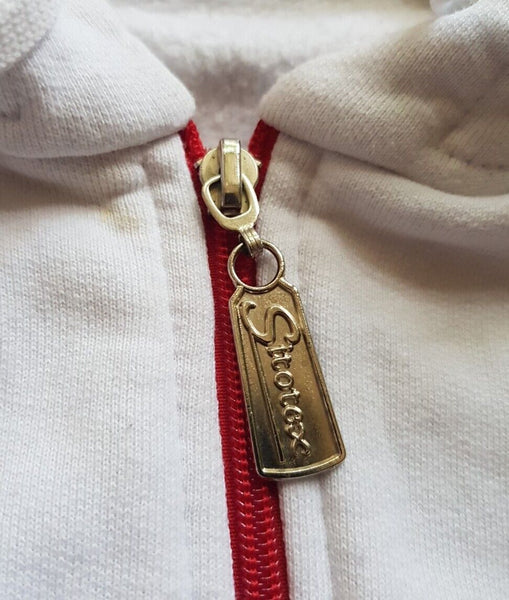 Vintage Y2K Polska Polish Hoodie - Coat of Arms Eagle Mens S White Red