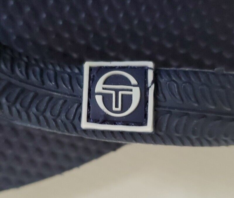 SERGIO TACCINI Sandals Flip Flops Womens Uk 5 Eu 38 Navy White New With Tags