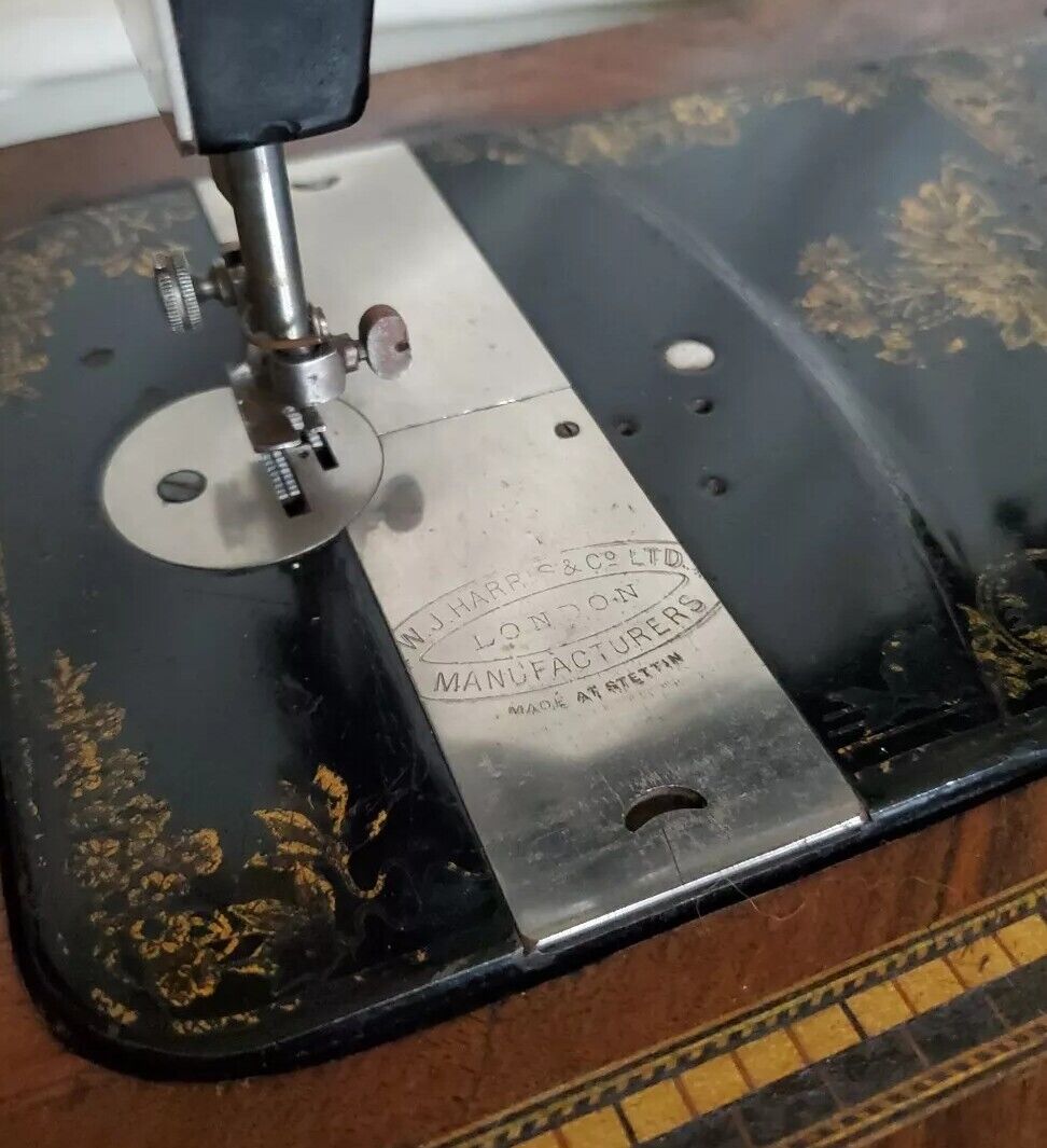 Antique Harris Sewing Machine Vintage 1910 Stoewer - Serviced Tested Working