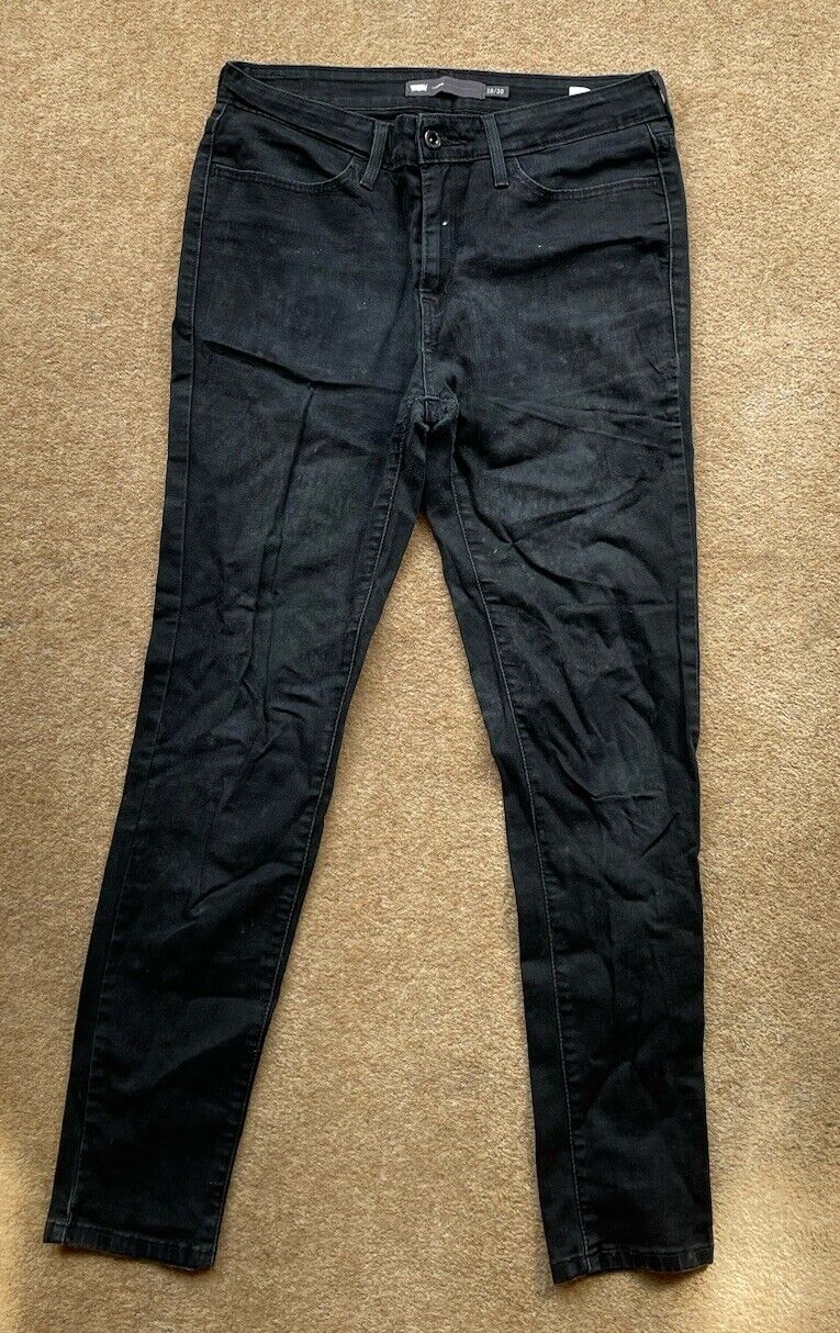 Womens Levis Jeans Skinny Legging W 30 L 32 Black Denim Red Tab C15