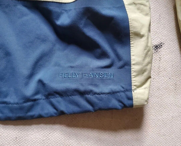 HELLY HANSEN JACKET COAT Mens S Helly Tech Hooded Mesh Lining Sand Blue