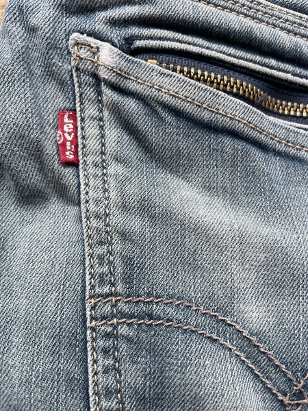 Womens Levis Jeans 511 W 29 L 32 Blue Denim Red Tab C12