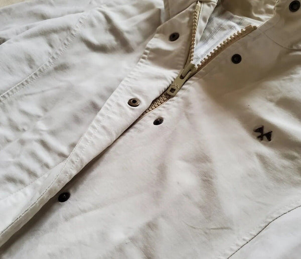 Burberry Trench Coat Mac Womens M Ivory Lightweight Belted - Was £650
