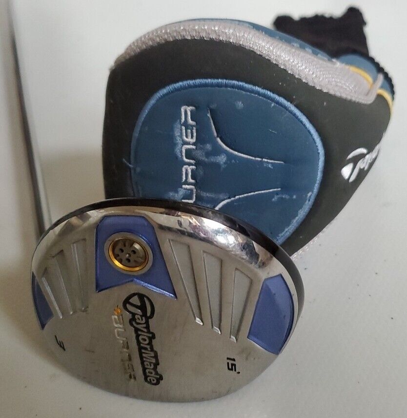 Womens TAYLORMADE BURNER Driver 3 Wood 15 Degree REAX L Superfast RH With Cover