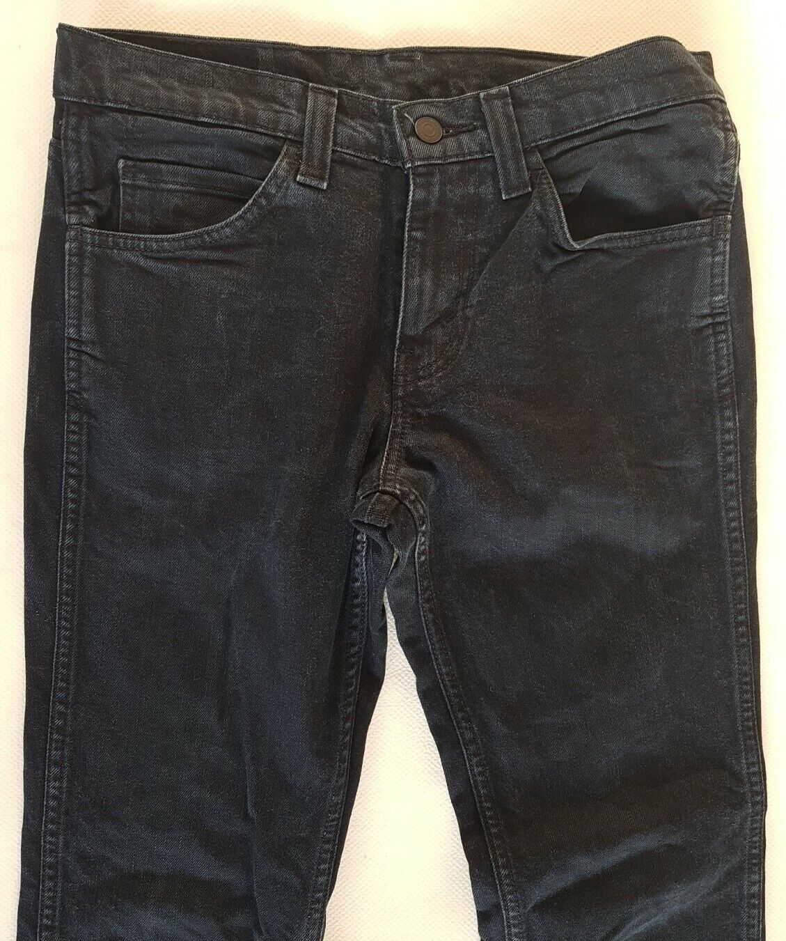 LEVIS 511 Jeans W 30 L 28 Classic Fit Vintage Black Denim Black Tab (216)