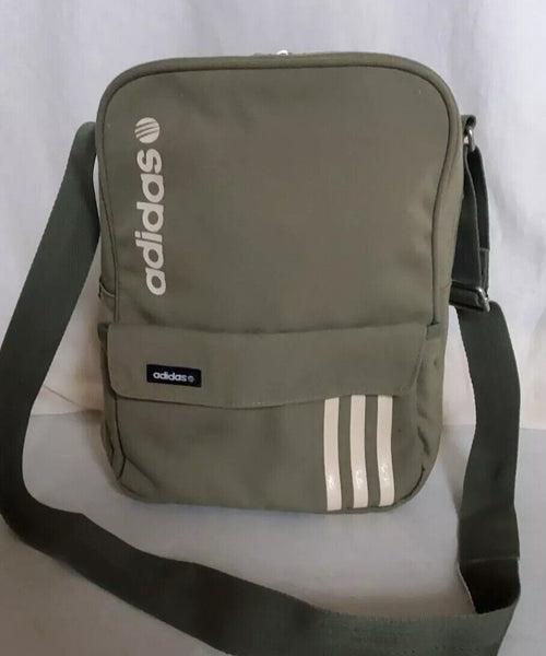 Vintage adidas Crossbody Messenger Shoulder Bag 2001 Olive Green