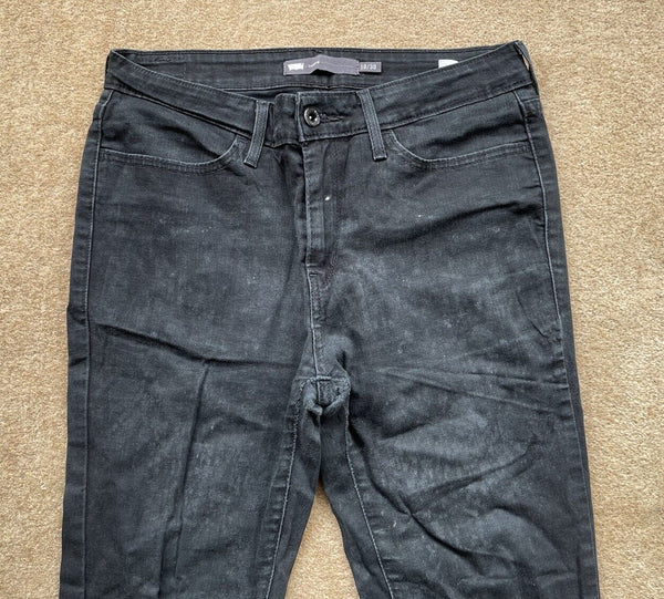 Womens Levis Jeans Skinny Legging W 30 L 32 Black Denim Red Tab C15