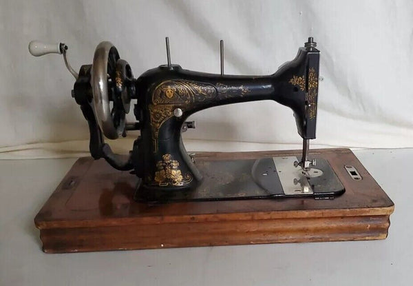 Antique Harris Sewing Machine Vintage 1910 Stoewer - Serviced Tested Working