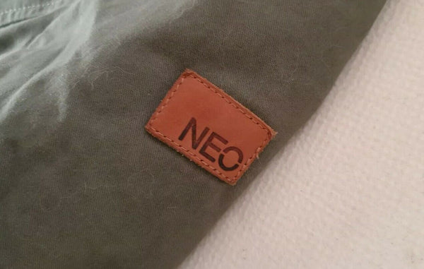 Adidas Neo Coat Jacket Womens S Khaki Green Cotton Lightly Padded