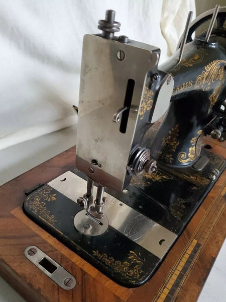 Antique Harris Sewing Machine Vintage 1910 Stoewer - Serviced Tested Working