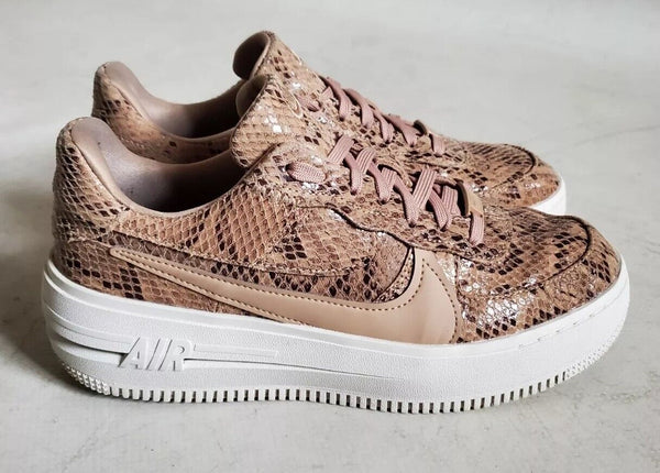 Womens Nike Air Force 1 PLT.AF.ORM Trainers Snakeskin Uk 6.5 Eur 40.5