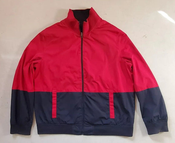 Vintage NAUTICA Sailing Jacket Mens XL Reversible Navy Blue Red