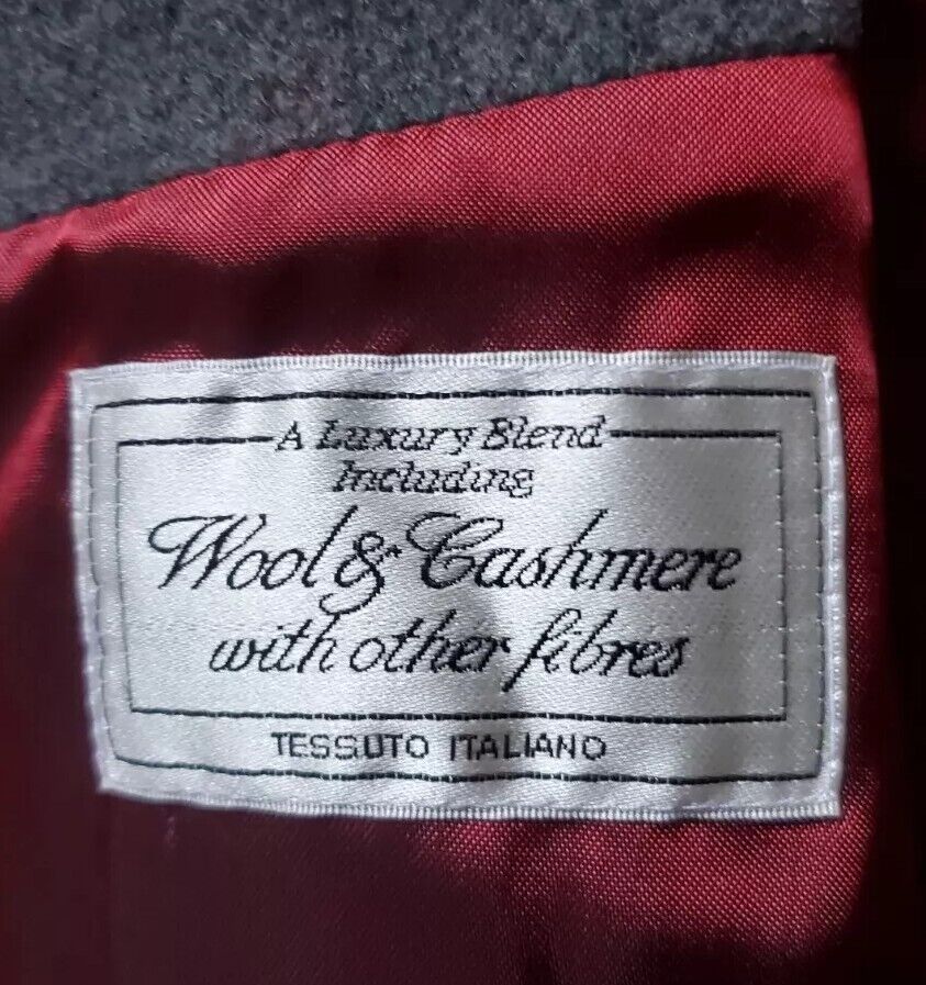 Remus Uomo Field Jacket Coat Mens UK 42 Steel Grey Cashmere Wool