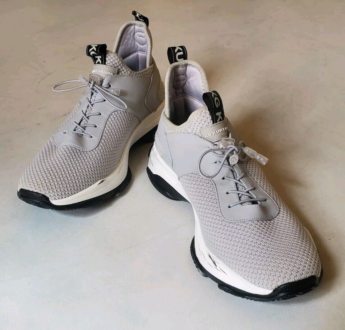 KURT GEIGER Trainers Kaker Mesh Mens Uk 10.5 Eu 45 Grey White
