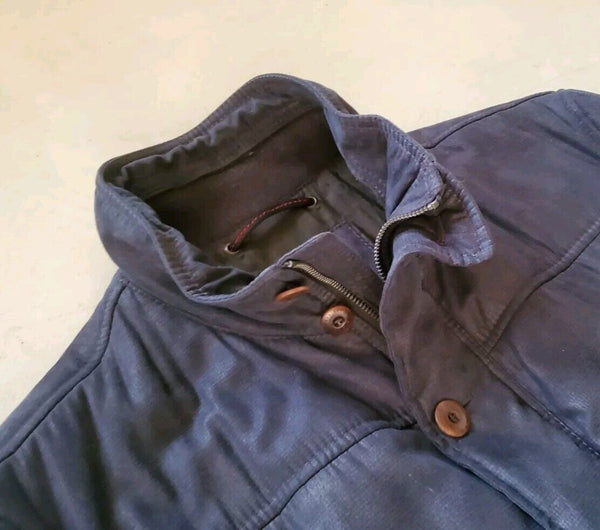 Bugatti Puffer Jacket Coat Mens L Navy Blue Designed In Germany