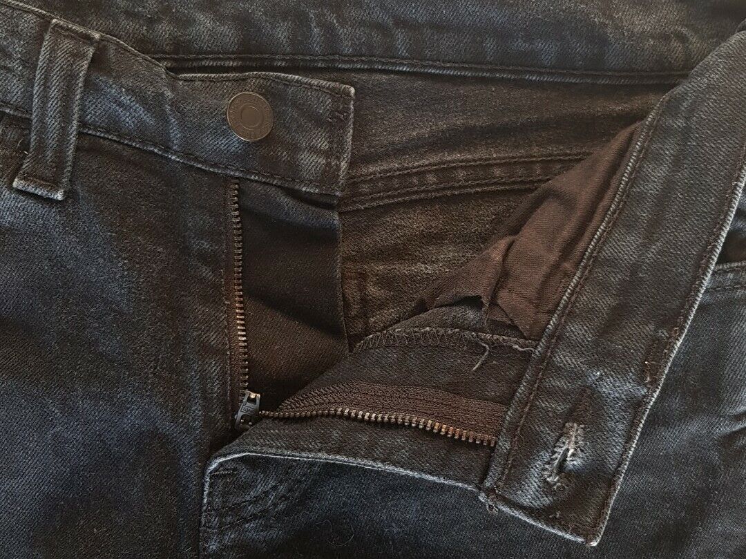 LEVIS 511 Jeans W 30 L 28 Classic Fit Vintage Black Denim Black Tab (216)