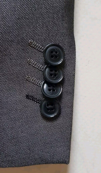 Suit By Taylor Wright Mens Jkt 44 Trs W36 Regular Fit Gunmetal Grey Worn Once