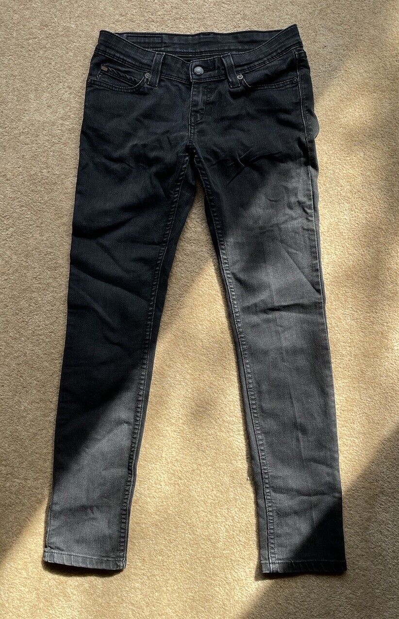 Womens Levis Jeans 511 W 26 L 30 Slim Fit Black Denim Red Tab C16