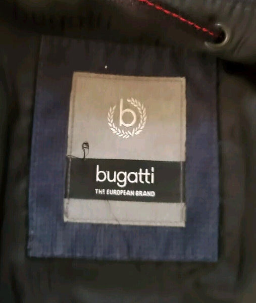 Bugatti Puffer Jacket Coat Mens L Navy Blue Designed In Germany
