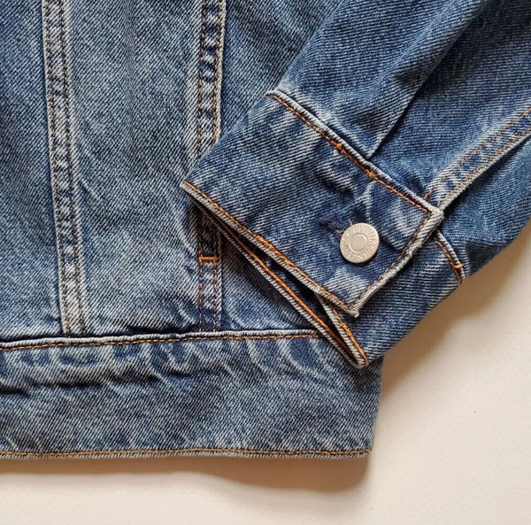 Calvin Klein CKJ Denim Jacket Mens S Trucker Vintage Blue Cotton
