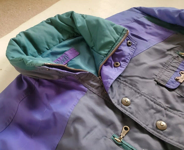 Vintage Ski Snowboard Suit Mens L Jacket and Salopettes Ice Rage 1980s Rodeo