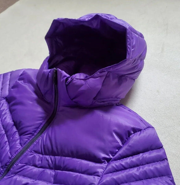 Nike Puffer Jacket Coat Womens M Duck Down Quilted Hooded Deadstock