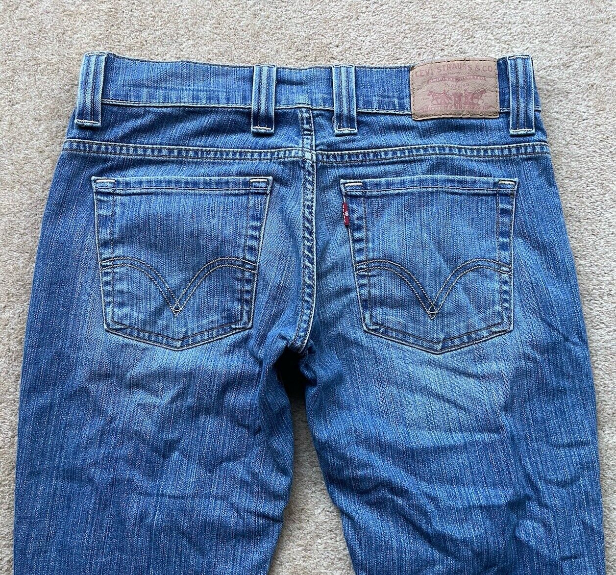 Womens Levis Jeans 511 W 29 L 34 Blue Denim Red Tab C13