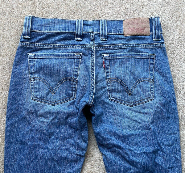 Womens Levis Jeans 511 W 29 L 34 Blue Denim Red Tab C13