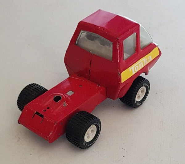 TONKA Semi Truck Cab Red 8 Inch Pressed Steel USA 1970's