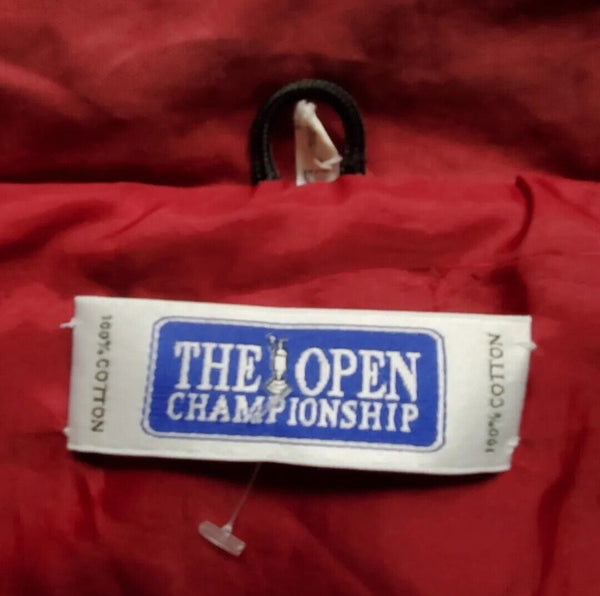 British Open Golf Championship Jacket Mens L Royal Lytham Vintage 1996 Green Red