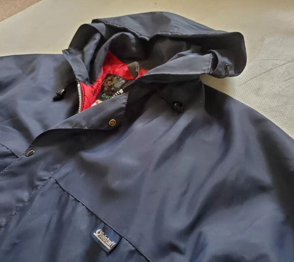 Vintage Belstaff Derwent Parka Coat Mens L Blue Quilted Lining Original 1970s Uk