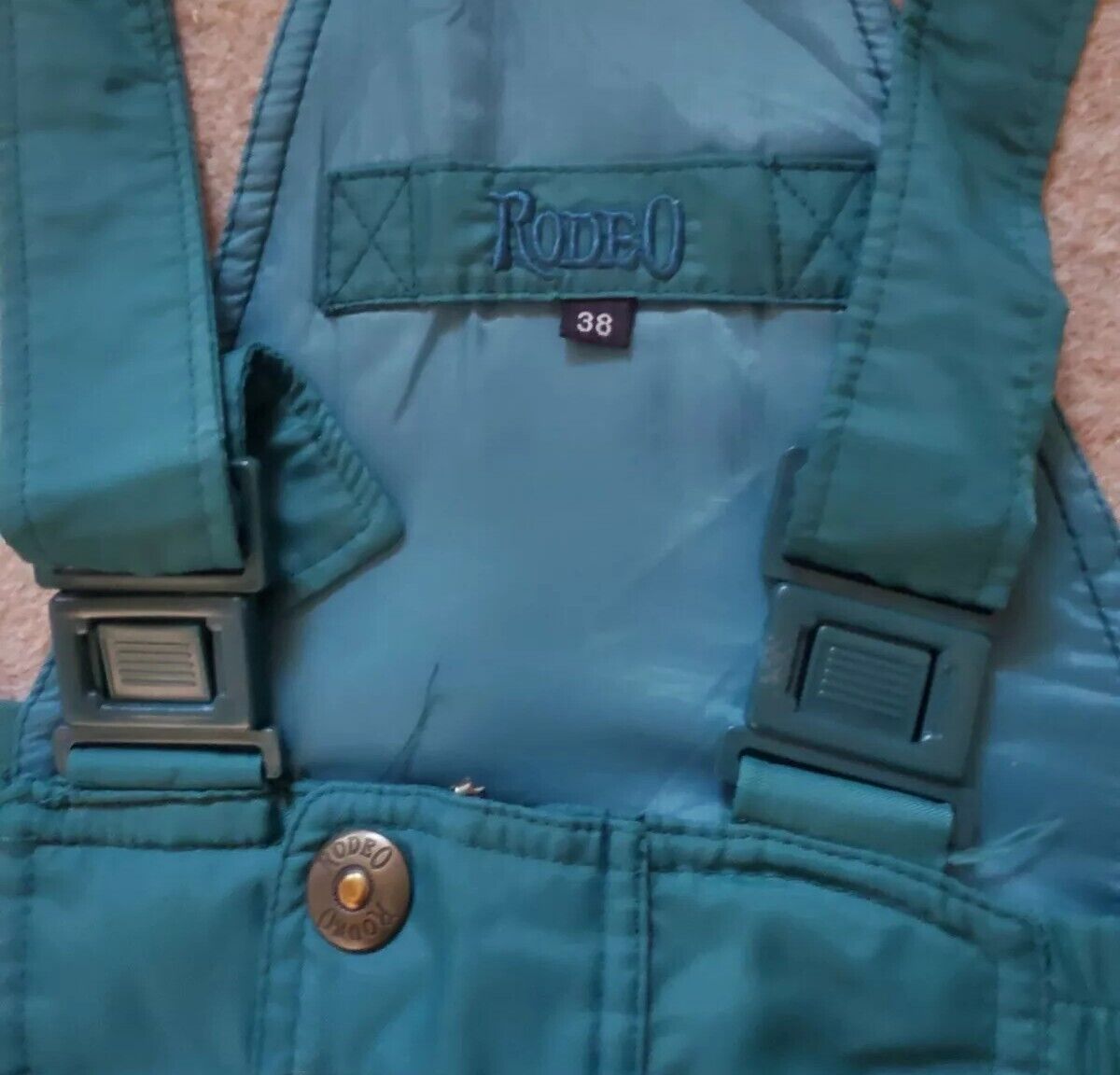 Vintage Ski Snowboard Suit Mens L Jacket and Salopettes Ice Rage 1980s Rodeo