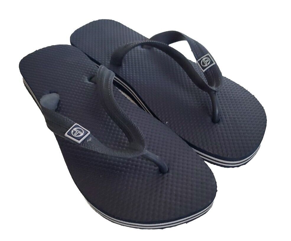 SERGIO TACCINI Sandals Flip Flops Womens Uk 5 Eu 38 Navy White New With Tags