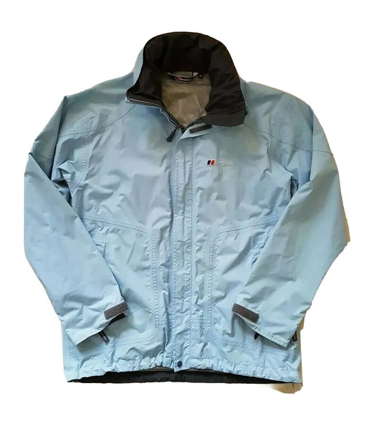 Berghaus Jacket Coat Womens UK 12 Aquafoil Blue Waterproof Mesh Lined Hooded