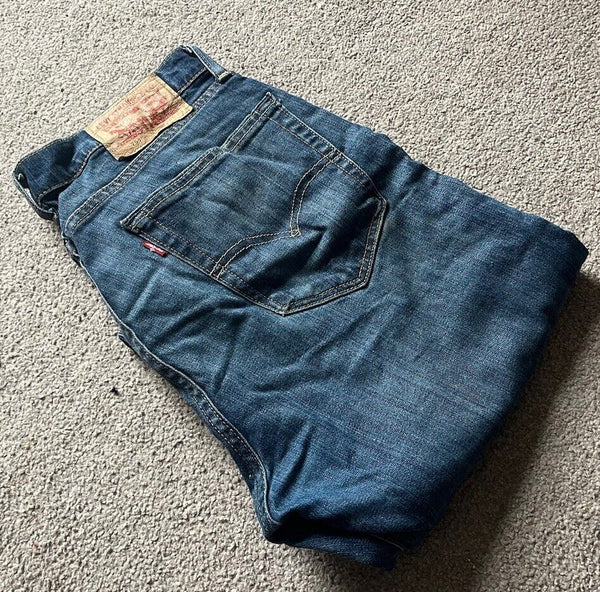 LEVIS 751 JEANS Mens W 32 L 32 vintage blue denim red tab regular fit A100