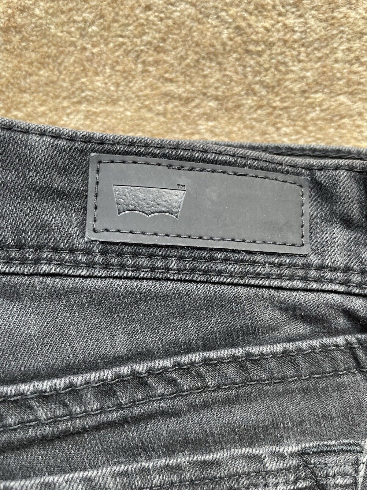 Womens Levis Jeans 511 W 26 L 30 Slim Fit Black Denim Red Tab C16